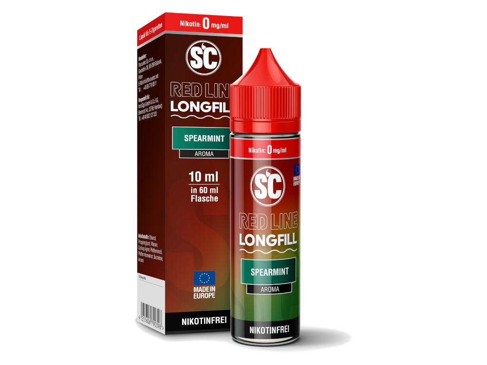 SC - Red Line Longfills 10 ml - Intensiv Frischer Spearmint
