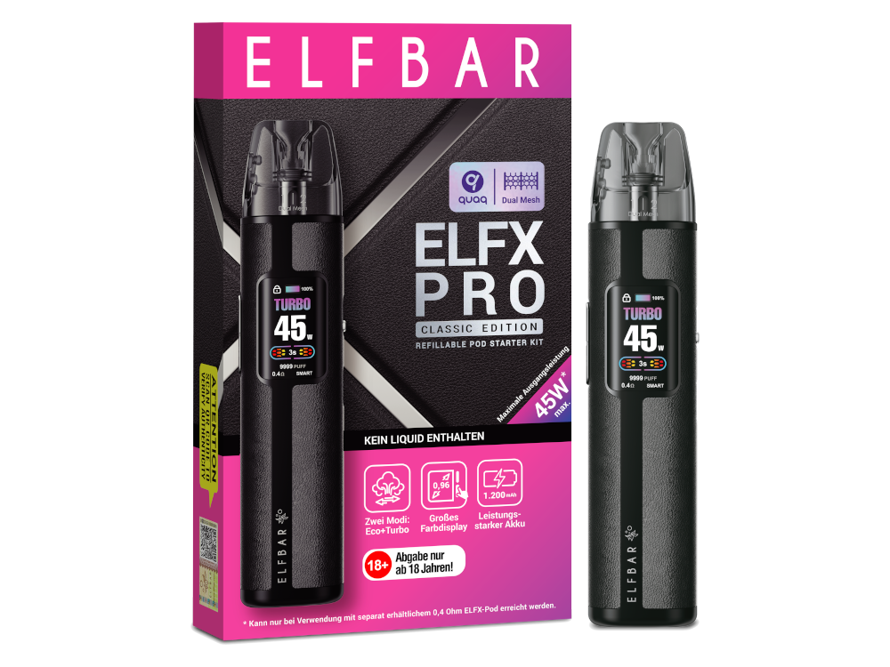 Elfbar - Elfx Pro E-Zigaretten Set Mit Top-Filling-System