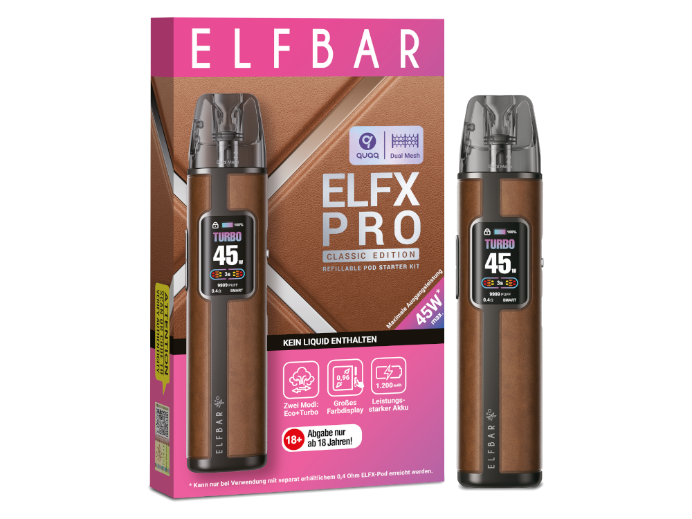 Elfbar - Elfx Pro E-Zigaretten Set Mit Top-Filling-System