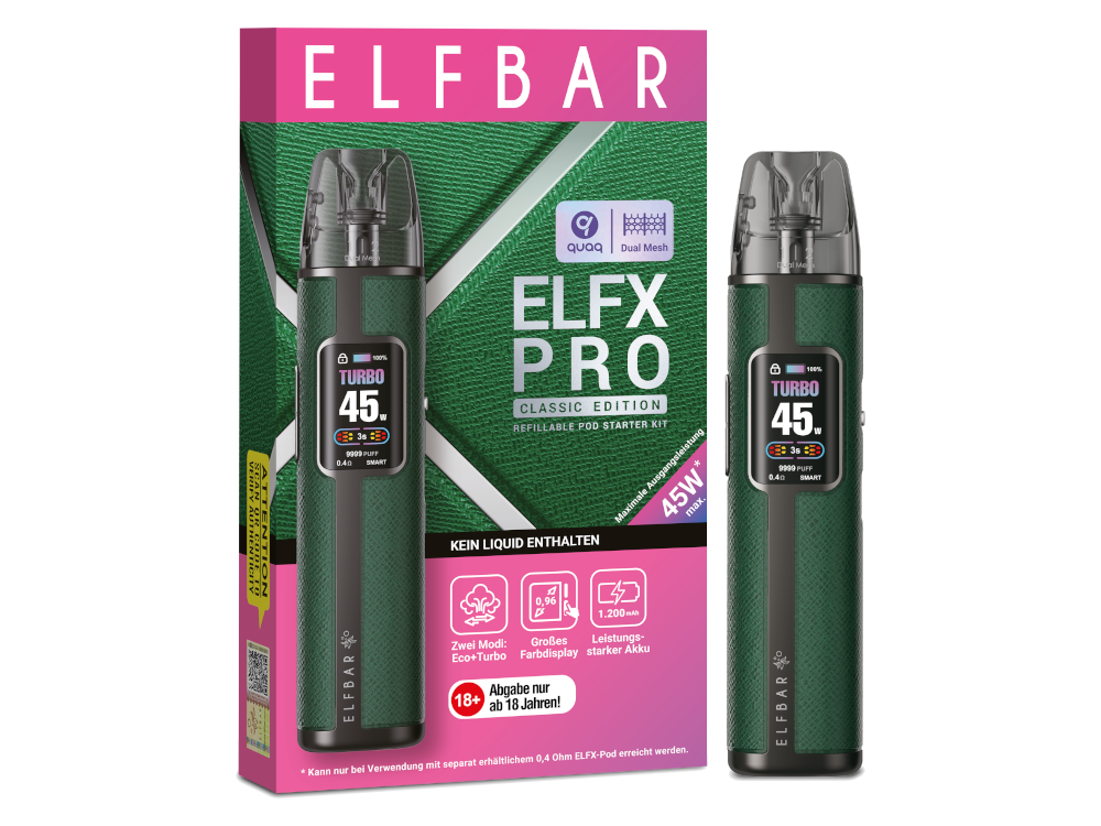 Elfbar - Elfx Pro E-Zigaretten Set Mit Top-Filling-System