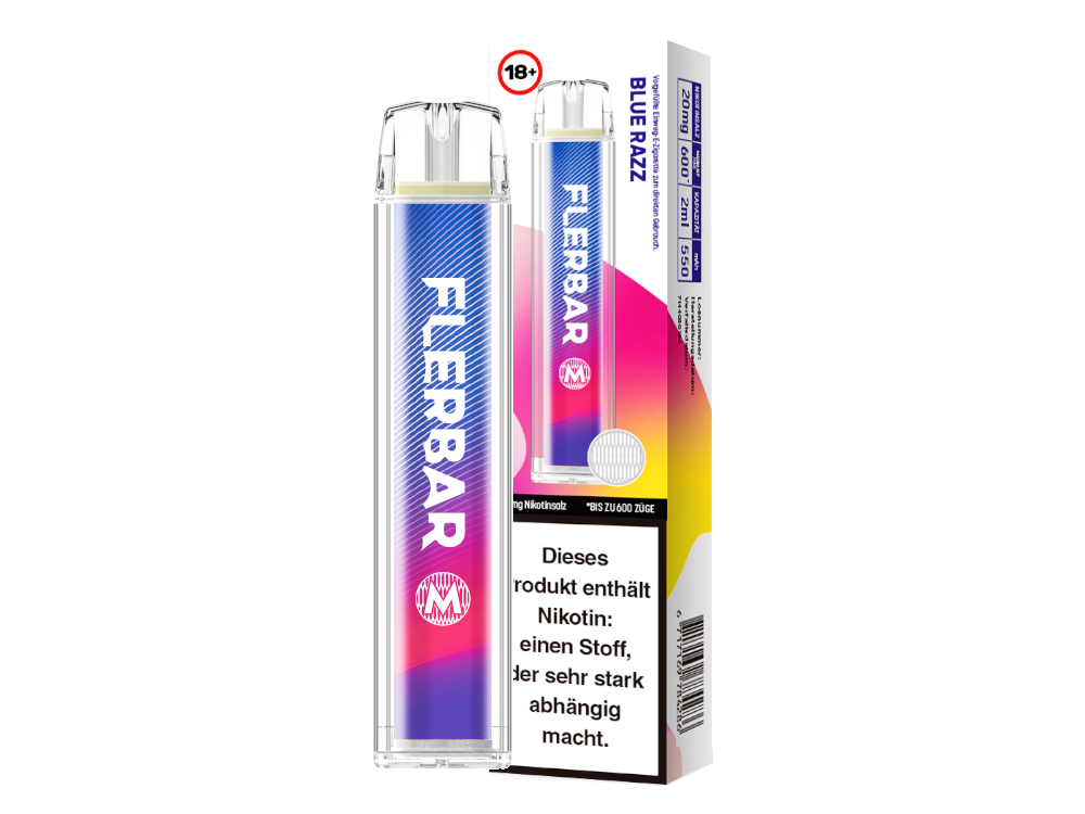 Flerbar M Einweg E-Zigarette Alberry mit 25 Geschmäckern