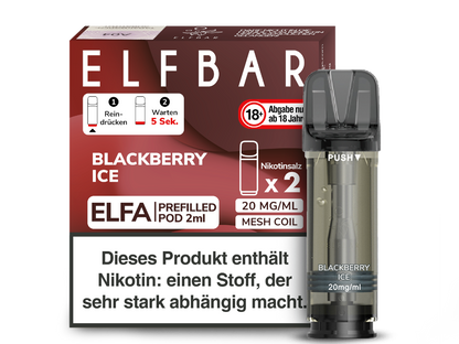 Elfbar Elfa Pod 20mg/ml (2 Stück) - Erfrischender Blue Razz Lemonade