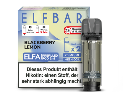 Elfbar Elfa Pod 20mg/ml (2 Stück) - Erfrischender Blue Razz Lemonade