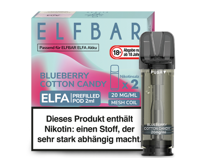 Elfbar Elfa Pod 20mg/ml (2 Stück) - Erfrischender Blue Razz Lemonade
