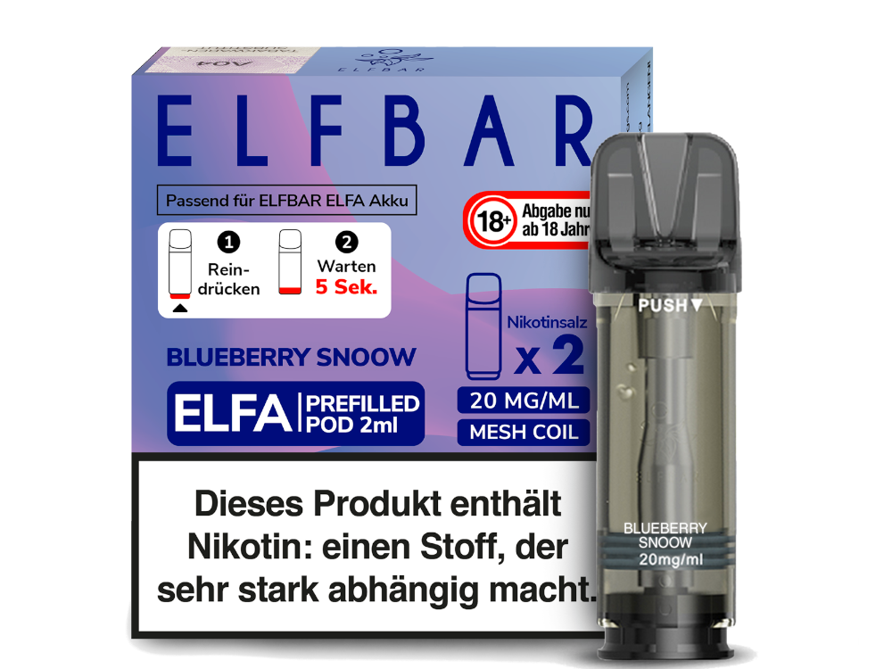Elfbar Elfa Pod 20mg/ml (2 Stück) - Erfrischender Blue Razz Lemonade