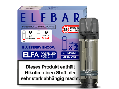 Elfbar Elfa Pod 20mg/ml (2 Stück) - Erfrischender Blue Razz Lemonade