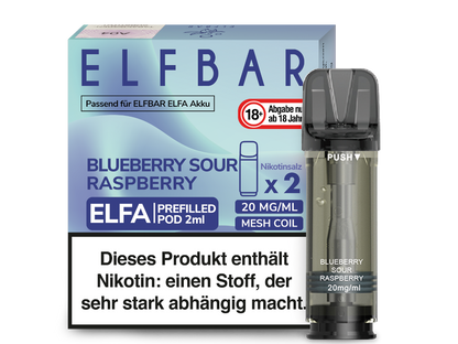 Elfbar Elfa Pod 20mg/ml (2 Stück) - Erfrischender Blue Razz Lemonade