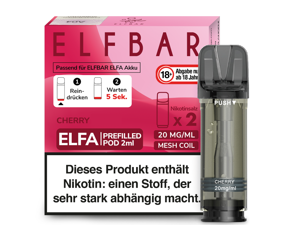 Elfbar Elfa Pod 20mg/ml (2 Stück) - Erfrischender Blue Razz Lemonade