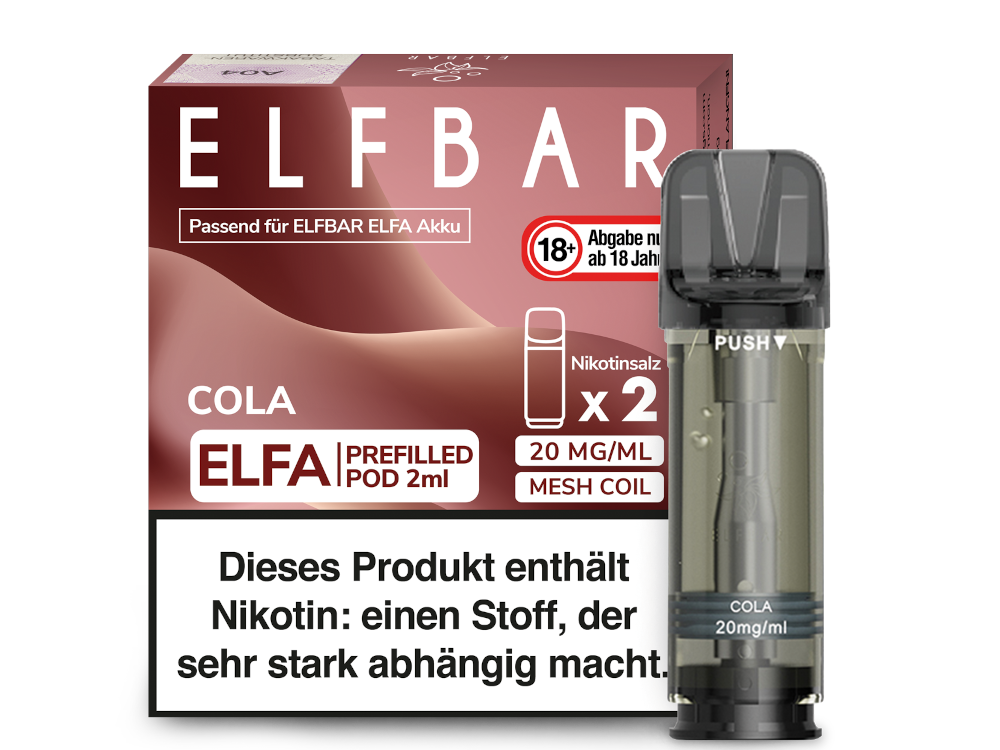 Elfbar Elfa Pod 20mg/ml (2 Stück) - Erfrischender Blue Razz Lemonade