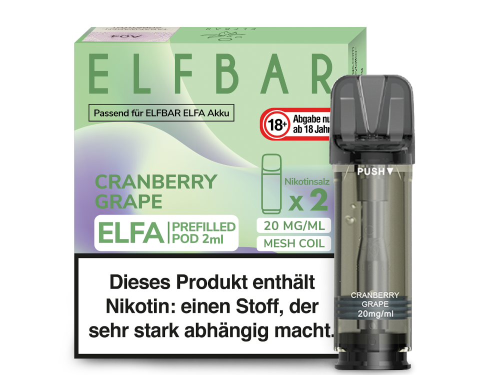 Elfbar Elfa Pod 20mg/ml (2 Stück) - Erfrischender Blue Razz Lemonade