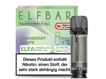 Elfbar Elfa Pod 20mg/ml (2 Stück) - Erfrischender Blue Razz Lemonade
