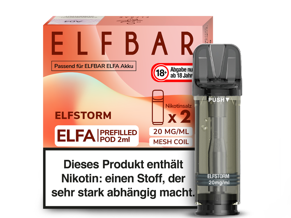 Elfbar Elfa Pod 20mg/ml (2 Stück) - Erfrischender Blue Razz Lemonade