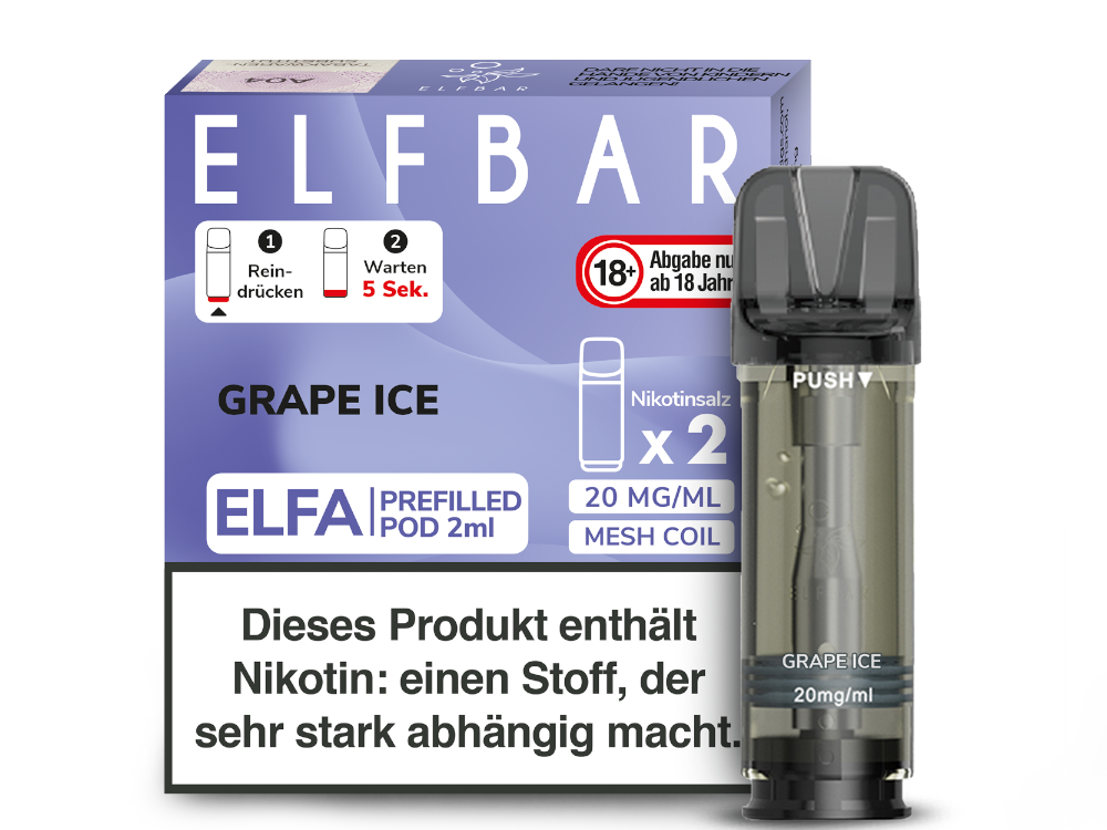 Elfbar Elfa Pod 20mg/ml (2 Stück) - Erfrischender Blue Razz Lemonade