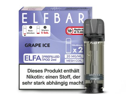 Elfbar Elfa Pod 20mg/ml (2 Stück) - Erfrischender Blue Razz Lemonade