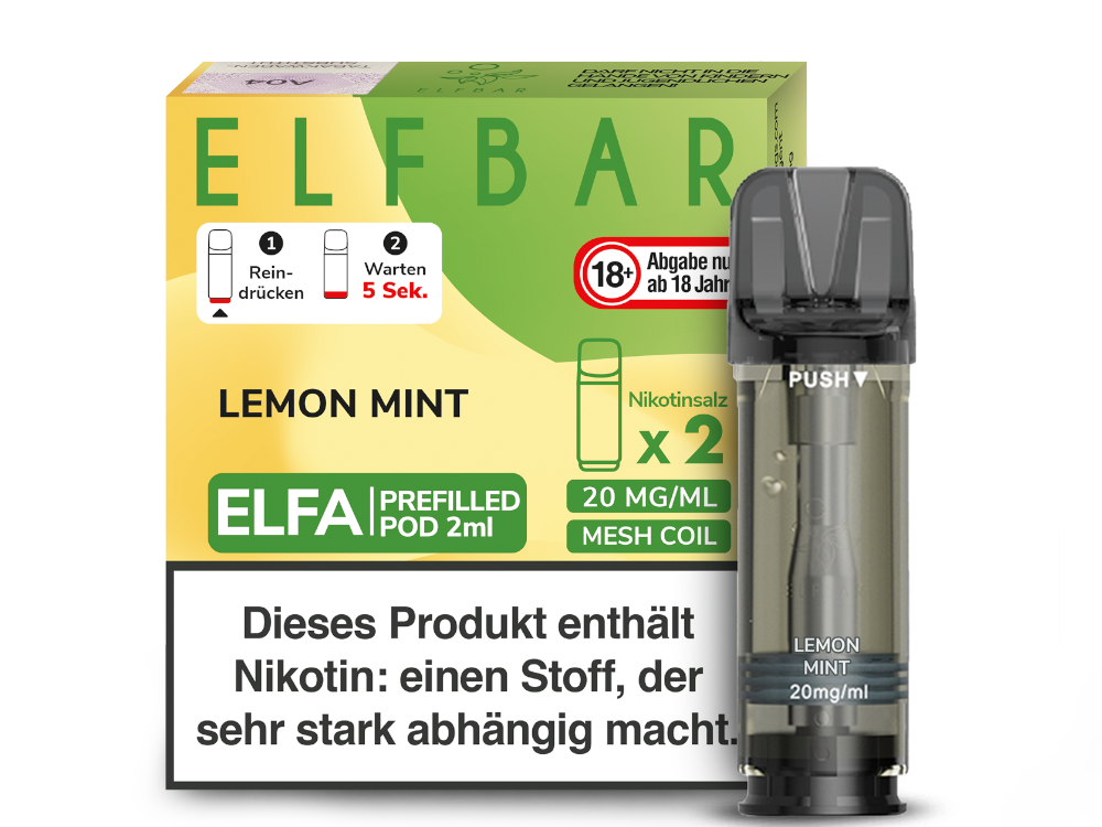 Elfbar Elfa Pod 20mg/ml (2 Stück) - Erfrischender Blue Razz Lemonade