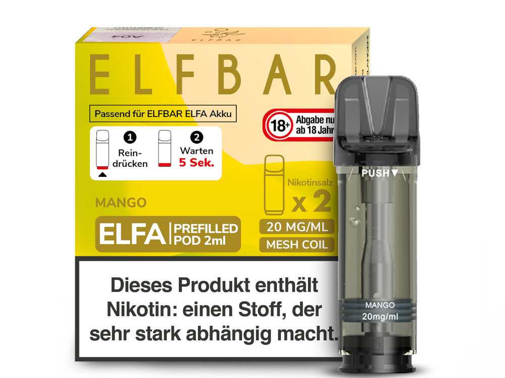 Elfbar Elfa Pod 20mg/ml (2 Stück) - Erfrischender Blue Razz Lemonade