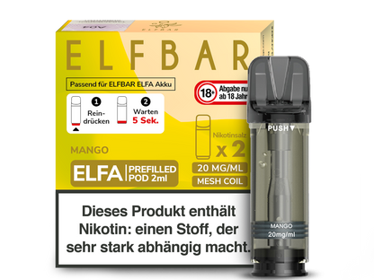 Elfbar Elfa Pod 20mg/ml (2 Stück) - Erfrischender Blue Razz Lemonade