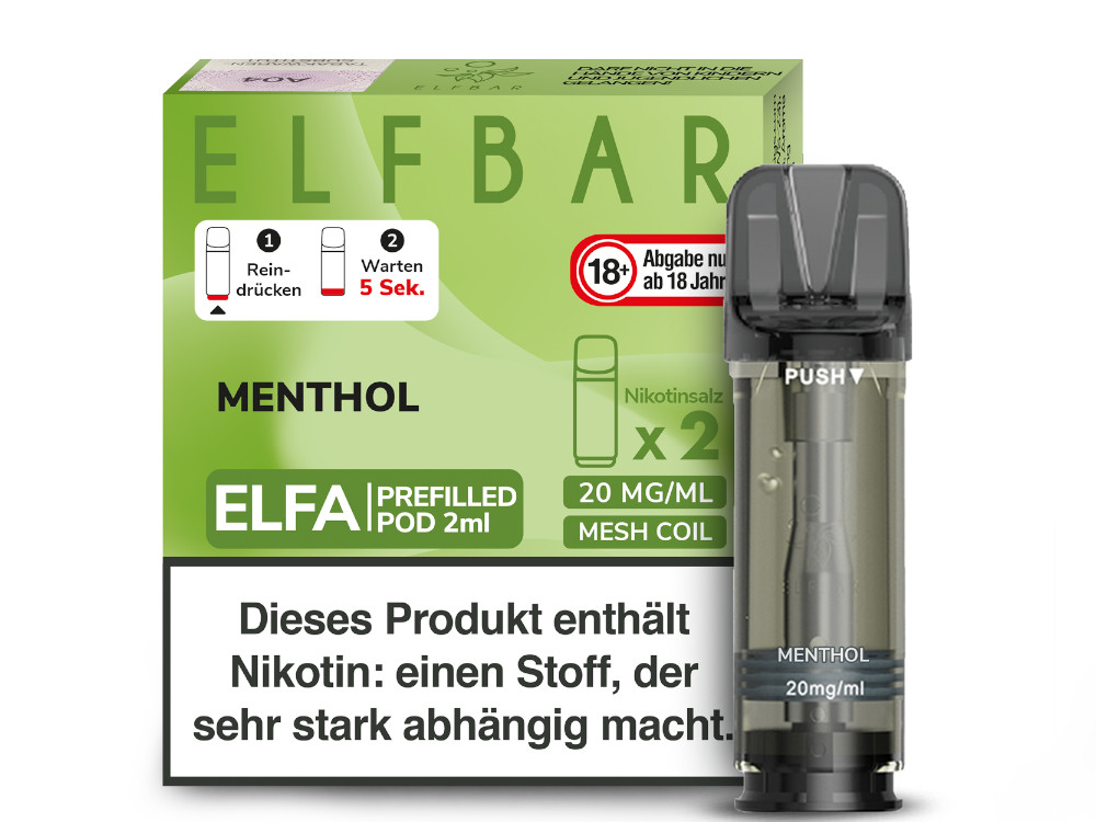 Elfbar Elfa Pod 20mg/ml (2 Stück) - Erfrischender Blue Razz Lemonade