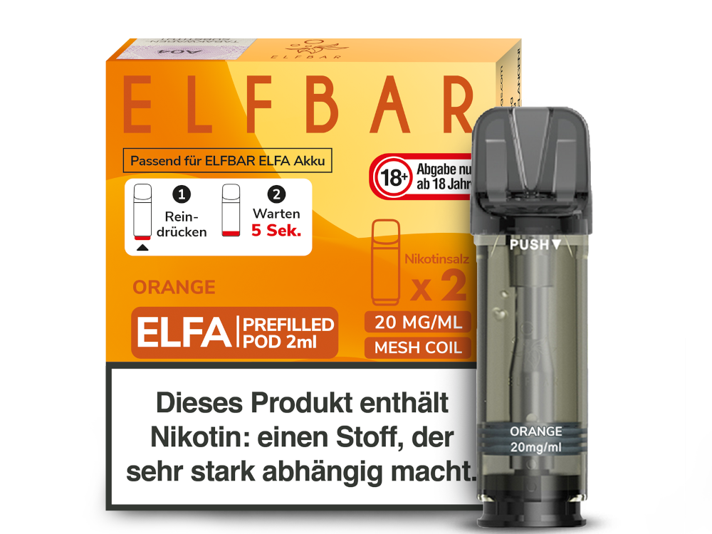 Elfbar Elfa Pod 20mg/ml (2 Stück) - Erfrischender Blue Razz Lemonade