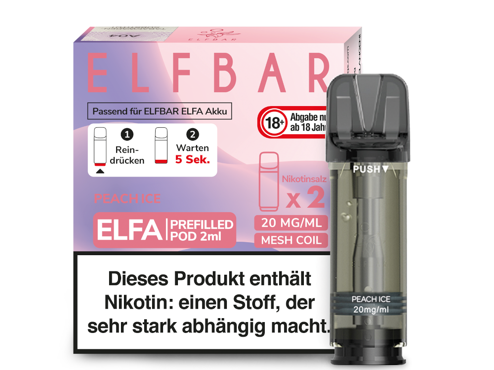 Elfbar Elfa Pod 20mg/ml (2 Stück) - Erfrischender Blue Razz Lemonade