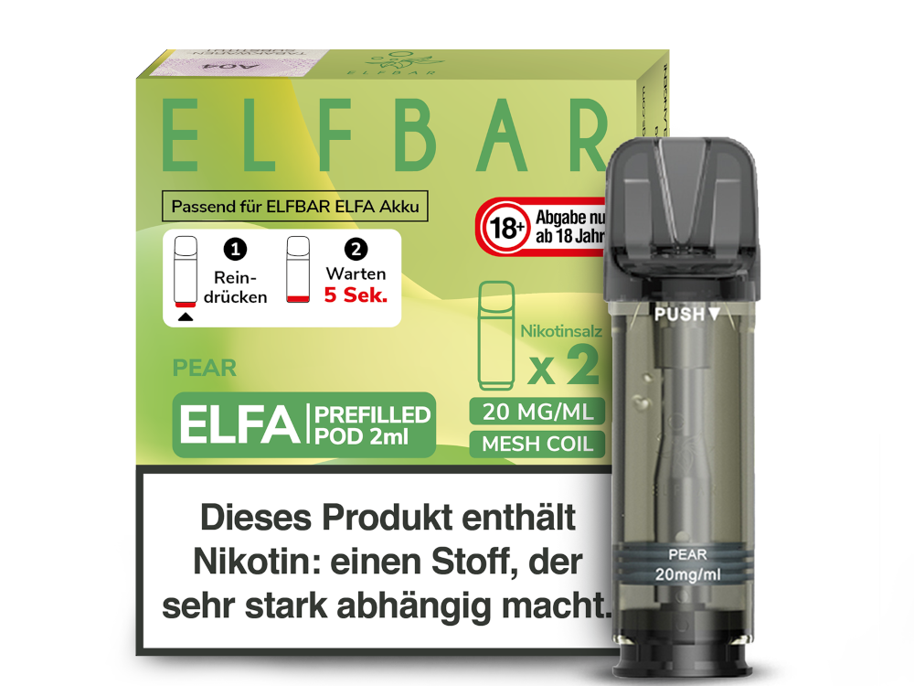 Elfbar Elfa Pod 20mg/ml (2 Stück) - Erfrischender Blue Razz Lemonade