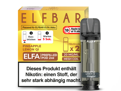 Elfbar Elfa Pod 20mg/ml (2 Stück) - Erfrischender Blue Razz Lemonade