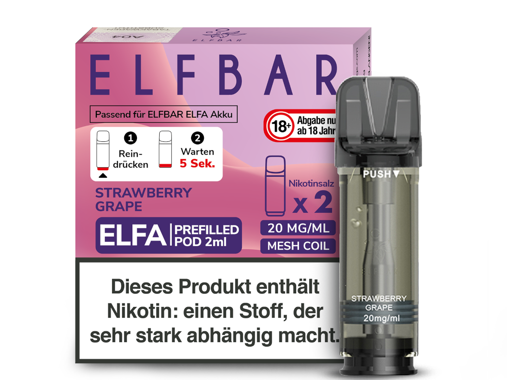 Elfbar Elfa Pod 20mg/ml (2 Stück) - Erfrischender Blue Razz Lemonade