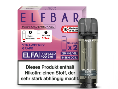 Elfbar Elfa Pod 20mg/ml (2 Stück) - Erfrischender Blue Razz Lemonade