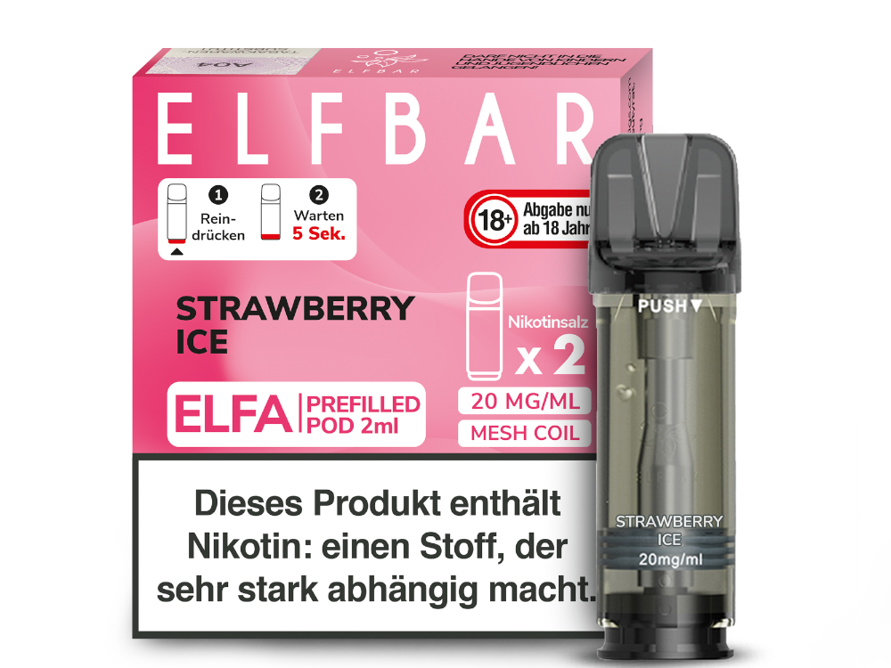 Elfbar Elfa Pod 20mg/ml (2 Stück) - Erfrischender Blue Razz Lemonade
