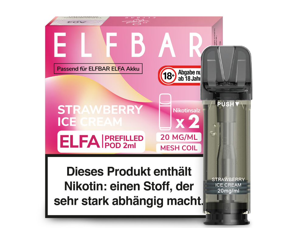 Elfbar Elfa Pod 20mg/ml (2 Stück) - Erfrischender Blue Razz Lemonade