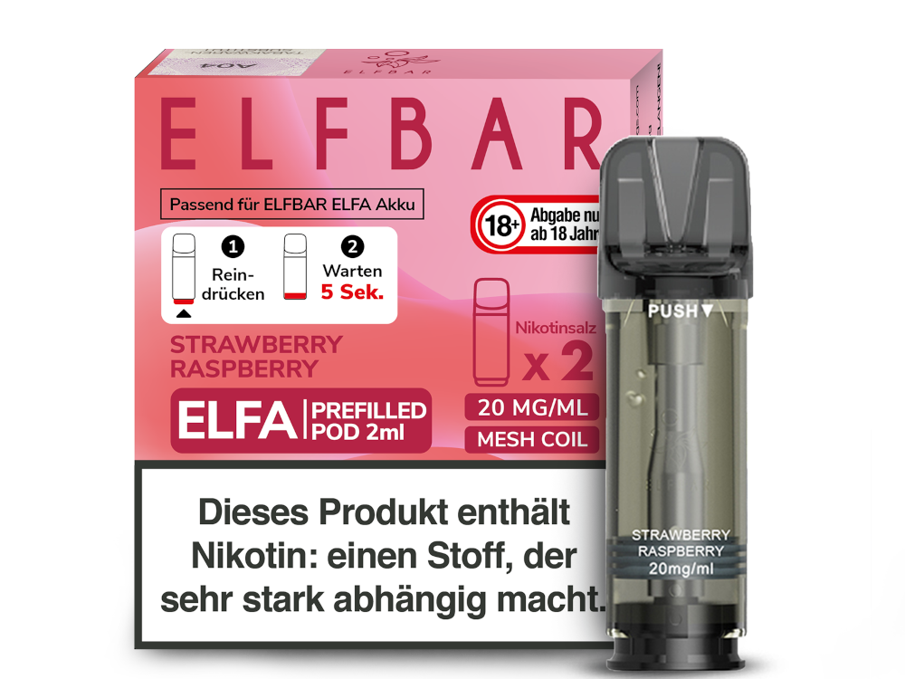 Elfbar Elfa Pod 20mg/ml (2 Stück) - Erfrischender Blue Razz Lemonade