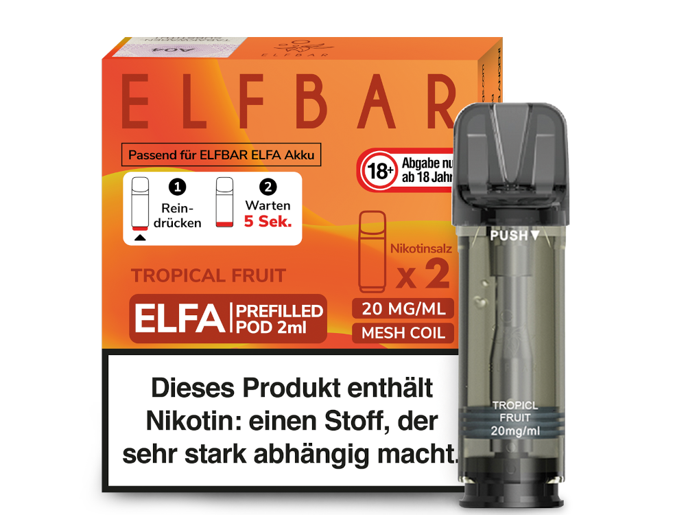 Elfbar Elfa Pod 20mg/ml (2 Stück) - Erfrischender Blue Razz Lemonade