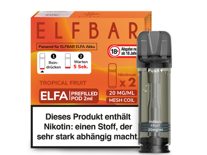 Elfbar Elfa Pod 20mg/ml (2 Stück) - Erfrischender Blue Razz Lemonade