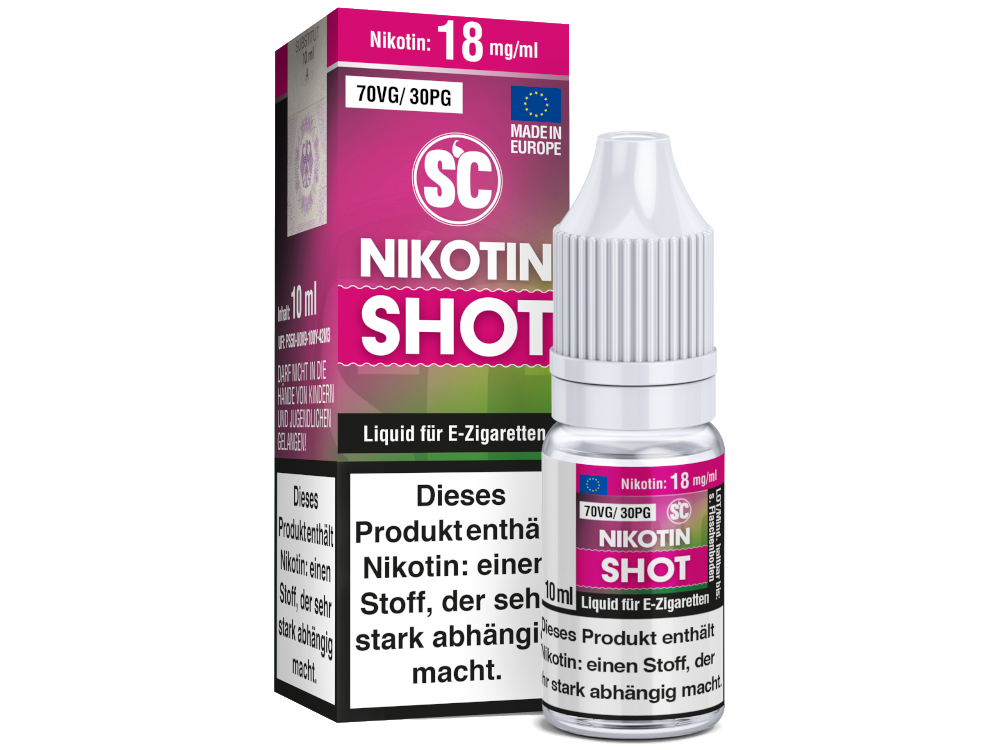 SC - 10ml Nikotin Shot Für Individuelle Dampferfahrung