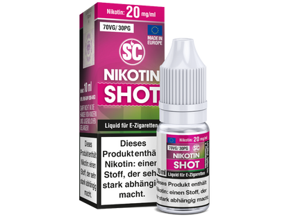 SC - 10ml Nikotin Shot Für Individuelle Dampferfahrung