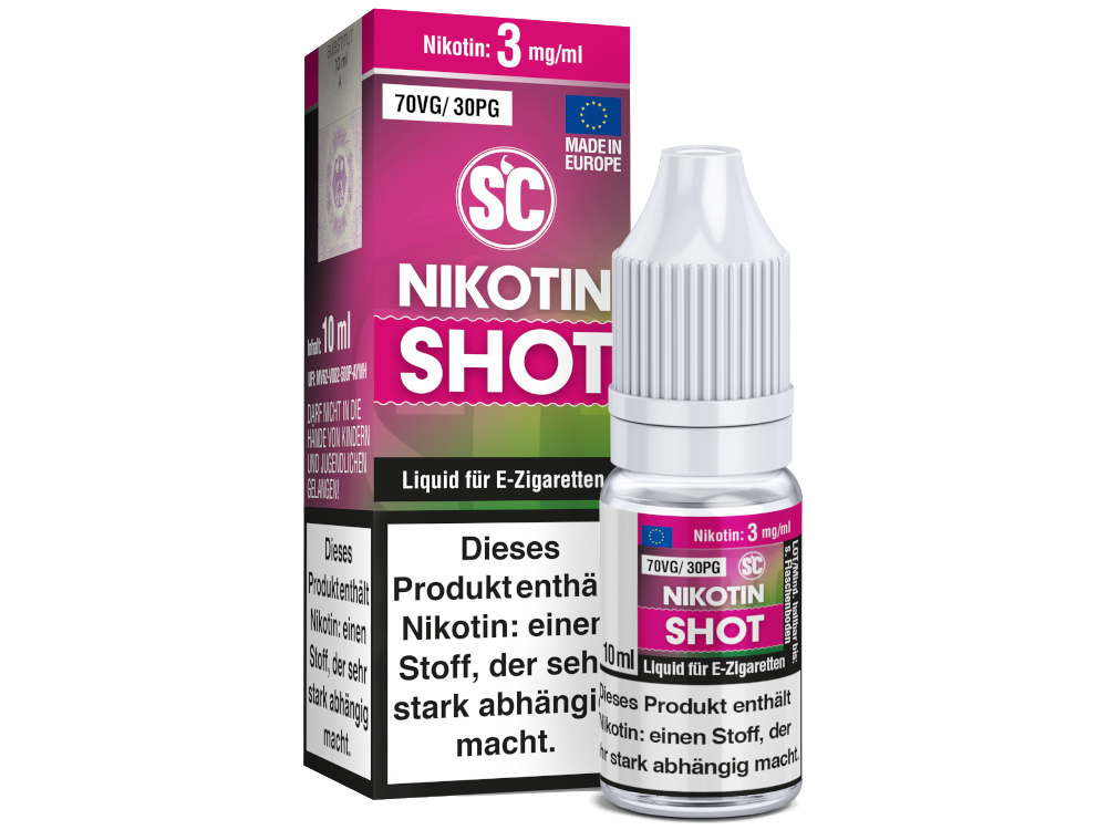 SC - 10ml Nikotin Shot Für Individuelle Dampferfahrung