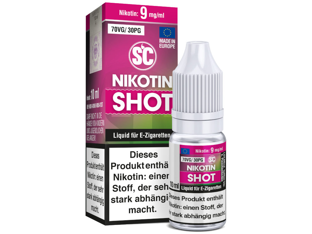 SC - 10ml Nikotin Shot Für Individuelle Dampferfahrung