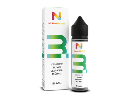 Numbers Aroma #One 5ml Three Kühler Apfel Kiwi Geschmack