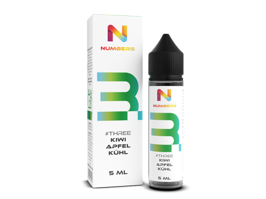 Numbers Aroma #One 5ml Three Kühler Apfel Kiwi Geschmack