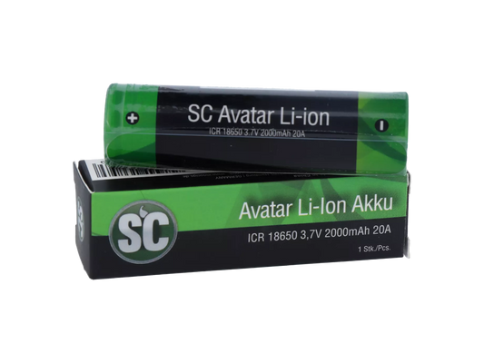 SC 18650er Akku 2000 mAh - Hohe Leistung 3,7 V
