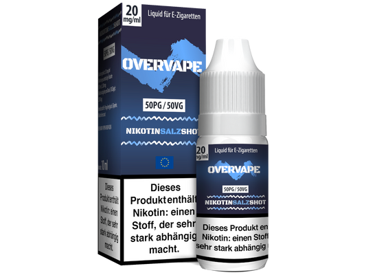 Overvape - Nikotinsalz Shot Für Individuelle Dampferlebnisse