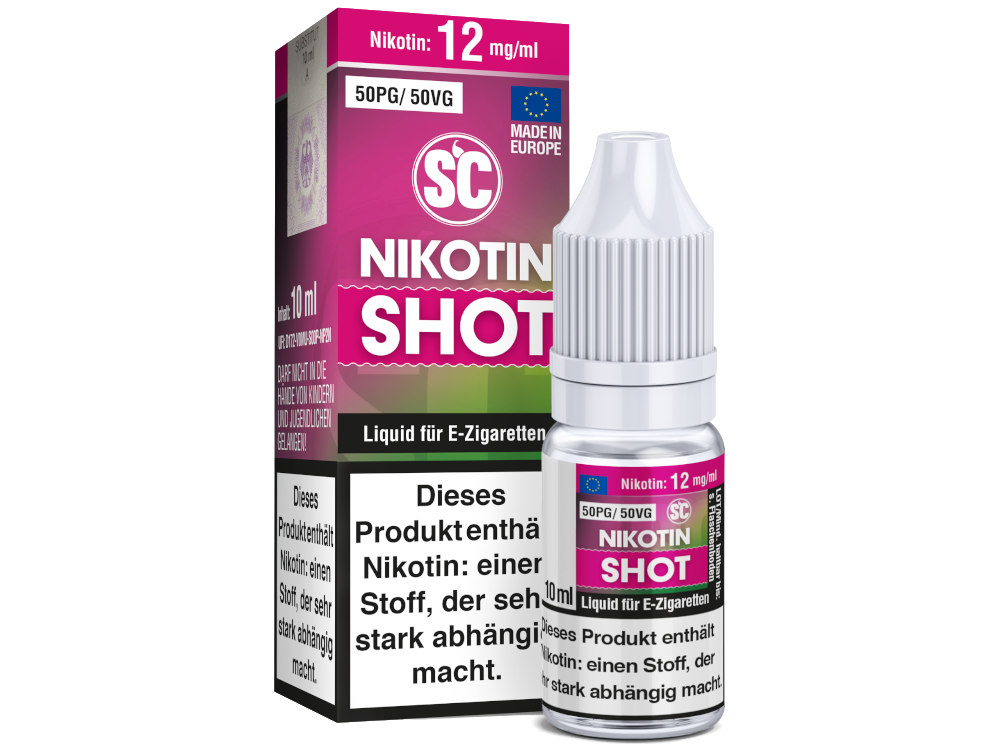 SC - 10ml Nikotin Shot Für Individuelles Dampfen