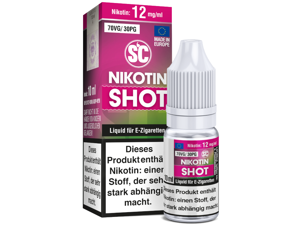 SC - 10ml Nikotin Shot Für Individuelle Dampferfahrung