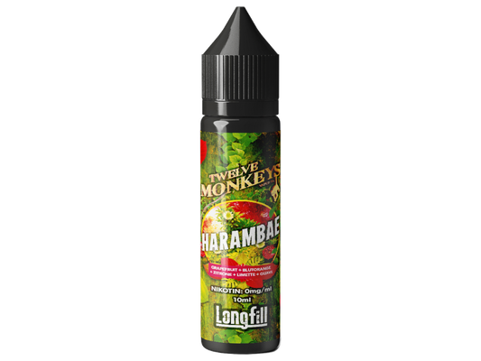 Twelve Monkeys - Longfills 10ml - Harambae Fruchtige Geschmacksexplosion